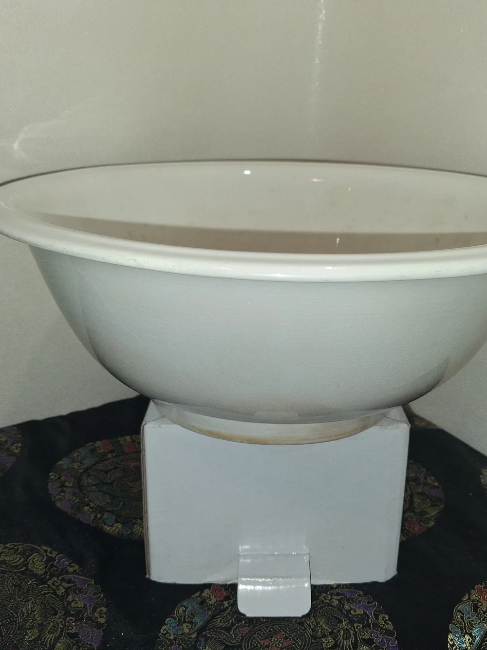 Mid 1800s Wedgwood White Ceramic Mixing Bowl